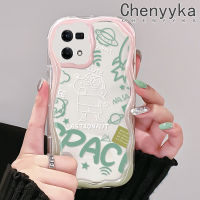 เคส Chenyyyka สำหรับ OPPO Reno 7 4G Reno 8 4G F21 Pro F21s Reno 4 Pro Reno 6เคส Crayon Shin-Chan ลายนักบินอวกาศ Salute ดีไซน์ใหม่เนื้อครีมขอบลอนนิ่มเคสมือถือกันกระแทกแบบใสโปร่งใสลายกล้องถ่ายรูปฝาครอบป้องกันอ่อนโยนแบบเรียบง่าย