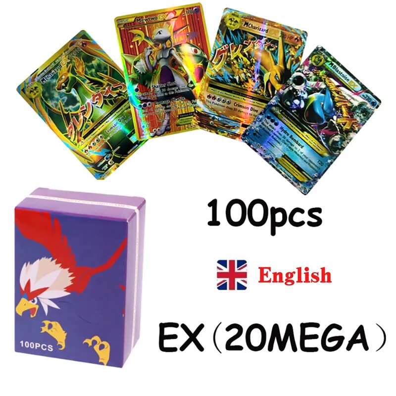 Holographic Pokemon Cards Vstar Vmax GX in English Letter with Rainbow  Arceus Shiny Charizard Kids Gift ASTROS Brillantes