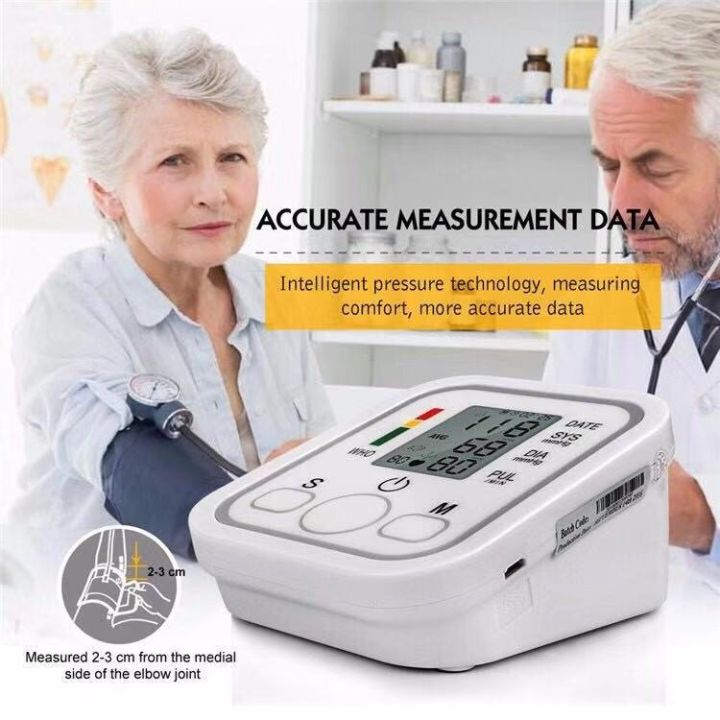 Electronic Blood Pressure Monitor Set Automatic Accurate Digital BP