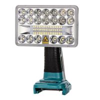 {“: 》: ไฟสปอตไลท์กลางแจ้งไฟฉาย LED 18V สำหรับ Makita BL1430 BL1830แบตเตอรี่ลิเธียมไร้สาย USB ไฟกลางแจ้ง