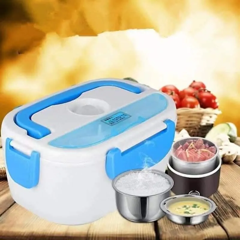 Electric Lunch Box for Car and Home, Work Office - 12V-24V/110V 55W Portable  Food Warmer