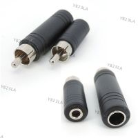 RCA Male Plug to 3.5mm 6.35mm 6.5mm female 3Pole Stereo Female Jack cable connector Adapter 6.35 3.5 Audio M/F audio plug YB23TH