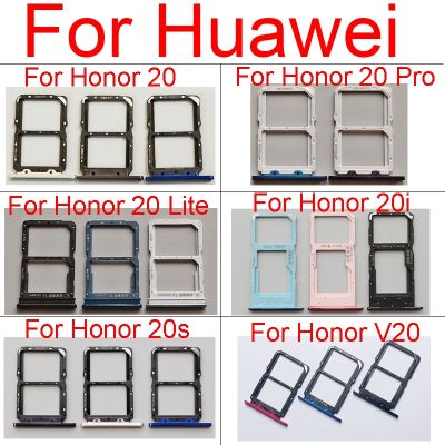 Sim Card Tray Socket Slot Adapter For Huawei Honor 20 Pro Lite 20i 20s View 20 V20 Micro SD Reader Card Holder Replacement Parts