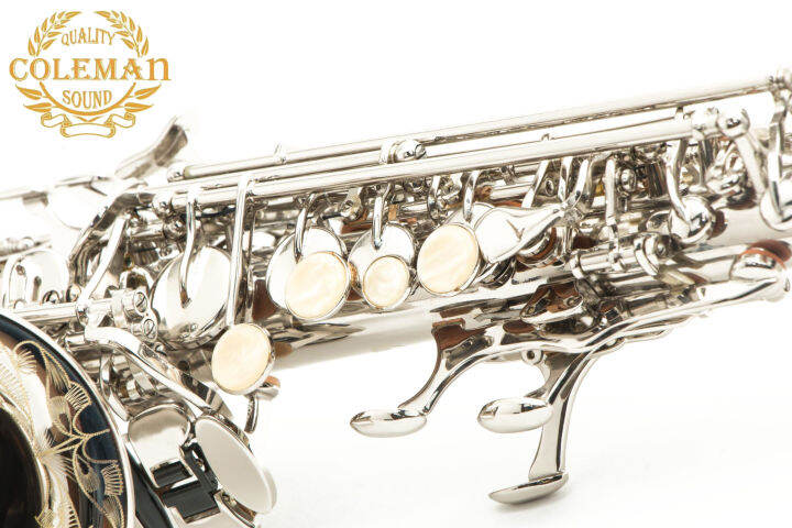 แซกโซโฟน-saxophone-curved-soprano-coleman-clc-553s-nickel-plated