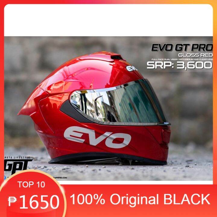 Legit EVO HELMET GT PRO METALLIC RED Lazada PH