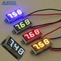 เครื่องวัดแรงดันไฟฟ้าแบบดิจิตอลขนาดเล็ก0.28นิ้ว2.5V-30V เครื่องวัดระยะมี5สีแดง/ขาว/น้ำเงิน/เขียว/เหลือง