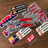 SET  Reflective Helmet Motorcycle Tank Decals Stickers for Honda HRC CBR CBR1000RR CBR650F CBR600RR CBR500R CBR300R CBR250R Decals  Emblems