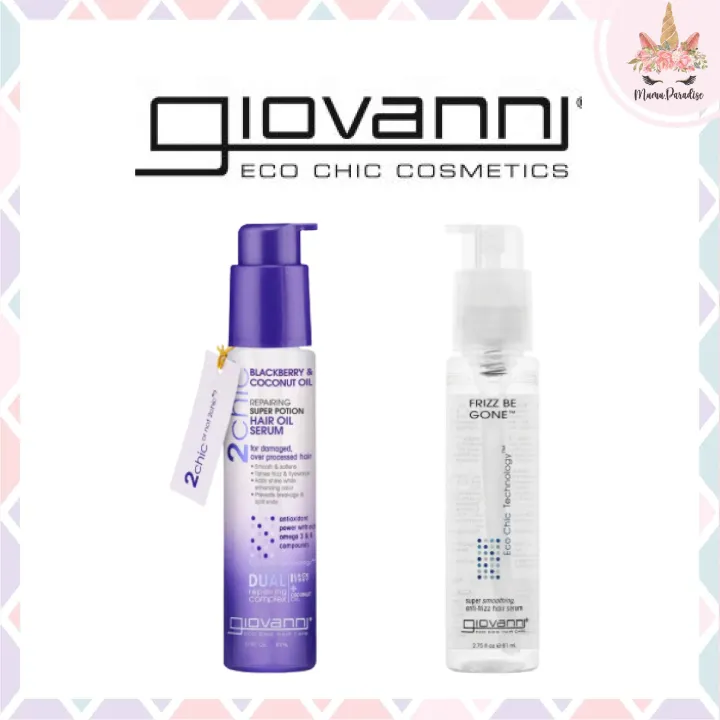 *พร้อมส่ง/ของแท้‼️* Giovanni 2Chic Hair Oil Serum/ Frizz Hair Smoother