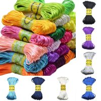 【YD】 3mm 20M Chinese Knot Braided Cord Rope Macrame Beading Rattail Cords Multi-colored Findings Thread