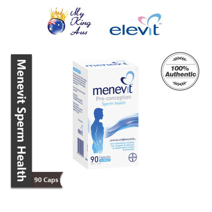 Menevit Male Fertility 90 Capsules Pre-Conception Sperm Health ...