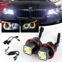 2X80W Canbus LED สีขาว Angel Eyes Marker ไฟ Halo Ring หลอดไฟสำหรับ04-07 BMW 6-Series E63E64 (645Ci, 650i) 06-08 E63M6