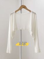 original Uniqlo New Fashion Ice Silk Sunscreen Cardigan Womens Thin Shawl Summer Suspender Skirt Overshirt Small Vest Knitting Top Coat