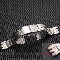 สายนาฬิกาสำหรับSwatchˉ Watch Solid Stainless Steel Bracelet Convex and Notch Steel Belt Inside17.5mm Outside 20mm