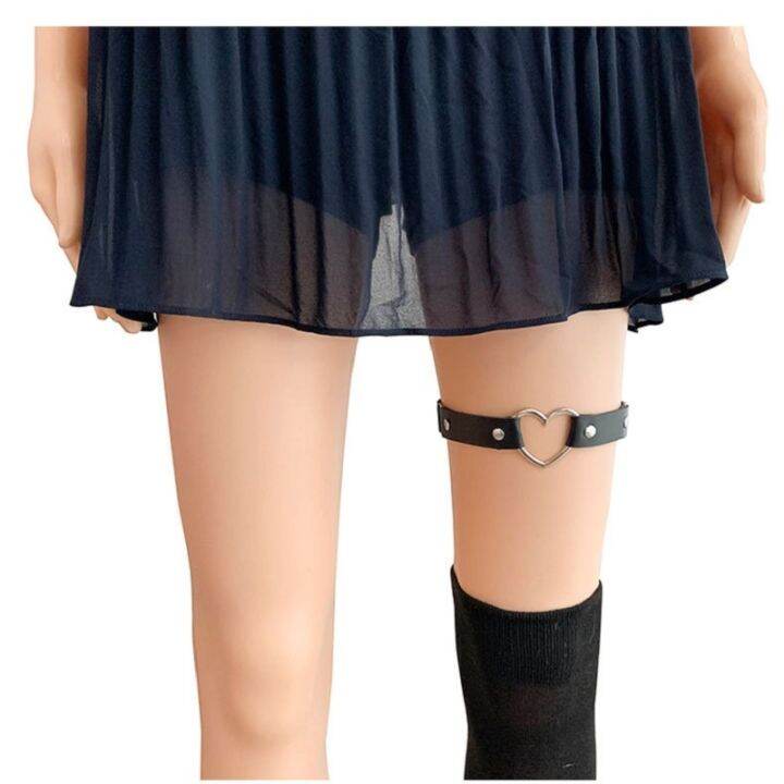 yf-elastic-pu-leather-thigh-leg-leglet-with-metal-garter-punk-jewelry-goth-harness