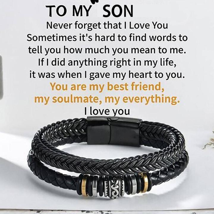 love-you-forever-card-son-my-sons-love-you-forever-wristband-braided-gift-with-bracelet-leather-card-c2s0