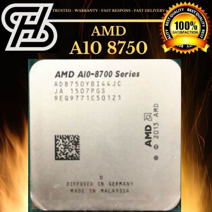 AMD A10 8750 Socket FM2+ 3.6GHZ up to 4.0GHz GPU Radeon R7 TDP 65W. CPU ...