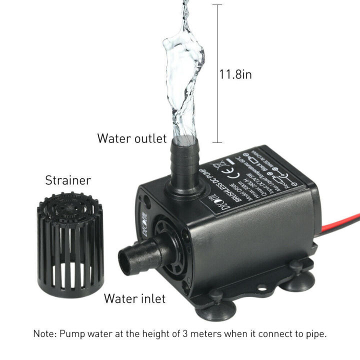 12v-5w-for-pump-water-tank-fish-brushless-submersible-280l-h