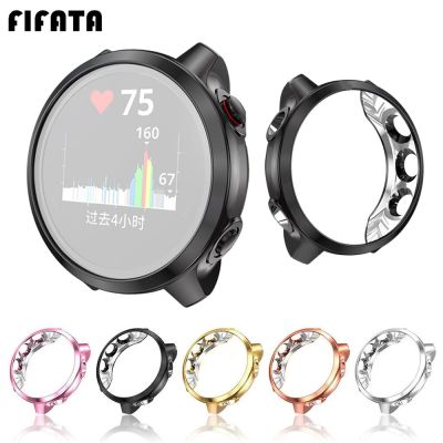 FIFATA Soft Protective Cover For Garmin Forerunner 245 Smart Watch Case Plated TPU Shell Bumper For Garmin Forerunner245 Cases Tapestries Hangings