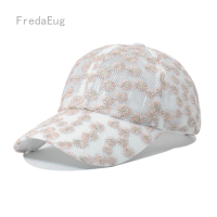 FredaEug ครีมกันแดดที่บังแดดใหม่สำหรับฤดูร้อนหมวกเบสบอลดิ้นเงินขนาดเล็กกลวง54-60ซม