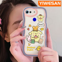 YIWESAN เคสเคสสำหรับ Honor V30 V20โปรการ์ตูนน่ารัก Pom Pom Purin ลายคลื่นสีสันสดใสเคสนิ่มโปร่งใสเคสซิลิโคนกันกระแทกป้องกันเลนส์กล้อง