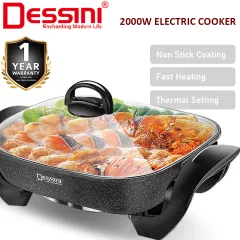 DESSINI ITALY 180° Open 26CM Double Sided Non-Stick Electric