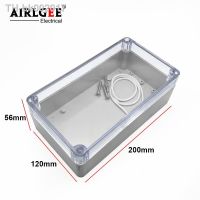 ㍿◐◆ ABS Plastic Dustproof IP65 Joint Outdoor Transparent Cover Waterproof Electrical Junction Box 200x120x56mm