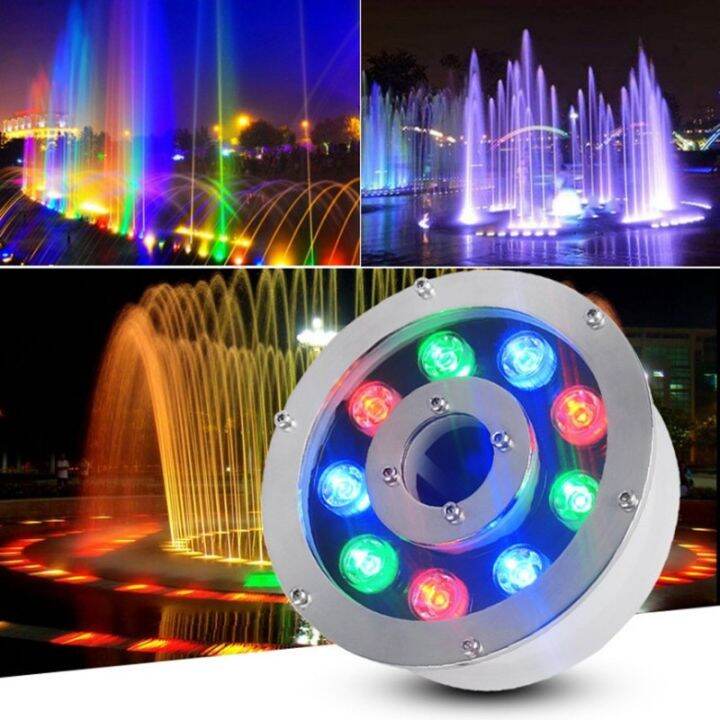 Led Fountain Light AC/DC12V 24V Waterproof 6W/9W/12W/15W Underwater