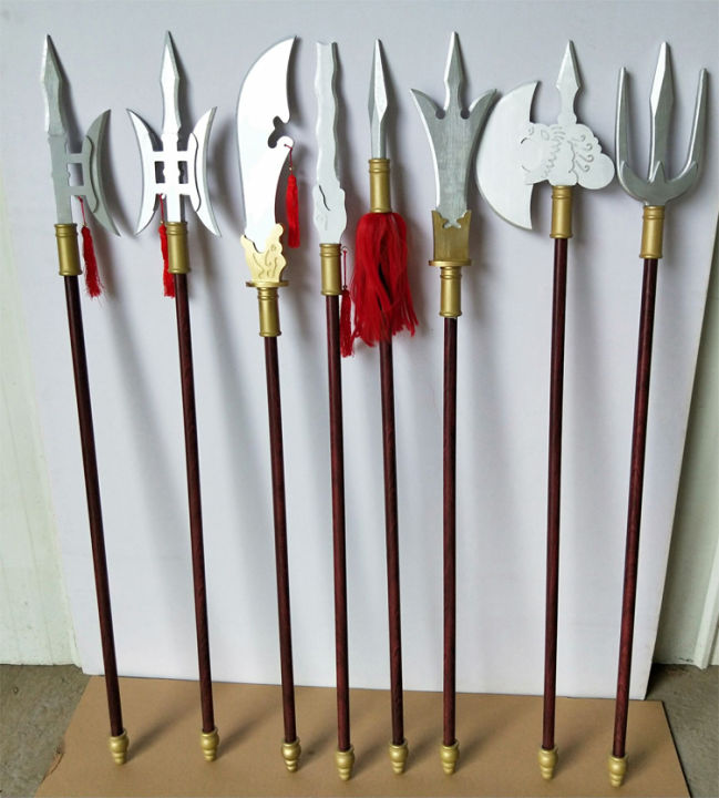 Wooden stage movie props ancient weapon set Children's Day cos closed ...