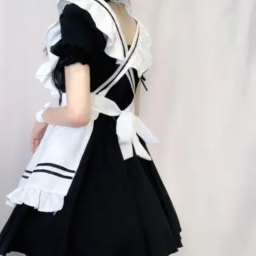 Sexy Womens Japanese Anime French Maid Apron Fancy Dress Cosplay Costume  Outfits  Being Patient