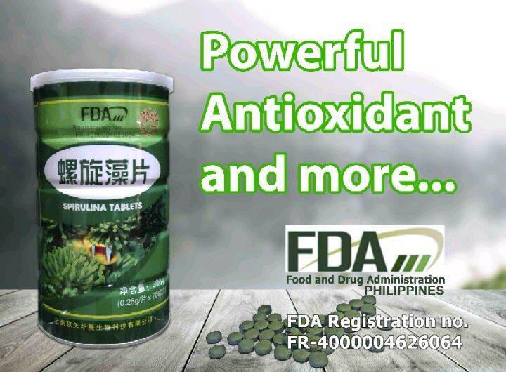 SPIRULINA TABLETS (2000 Tablets) FDA APPROVED 100 AUTHENTIC Superfood