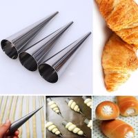 1PC High Quality Conical Tube Cone Roll Moulds Stainless Steel Spiral Croissants Molds Cream Horn Cake Bread Mold Kitchen Tools