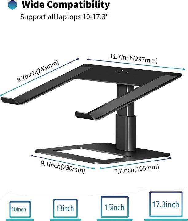 SOUNDANCE Adjustable Laptop Stand for Desk, Computer Stand, Ergonomic