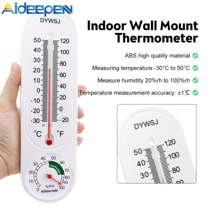 Aideepen Digital Greenhouse Temperature Wall Mounted Hygrometer Garden ...