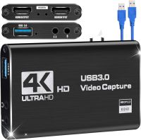 4K USB 3.0วิดีโอการ์ดบันทึก HDMI-เข้ากันได้1080P 60Fps HD เครื่องบันทึกวีดีโอ Graer สำหรับ OBS Captu การ์ดเกมสด