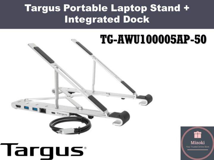 Targus Portable Laptop Stand + Integrated Dock Lazada