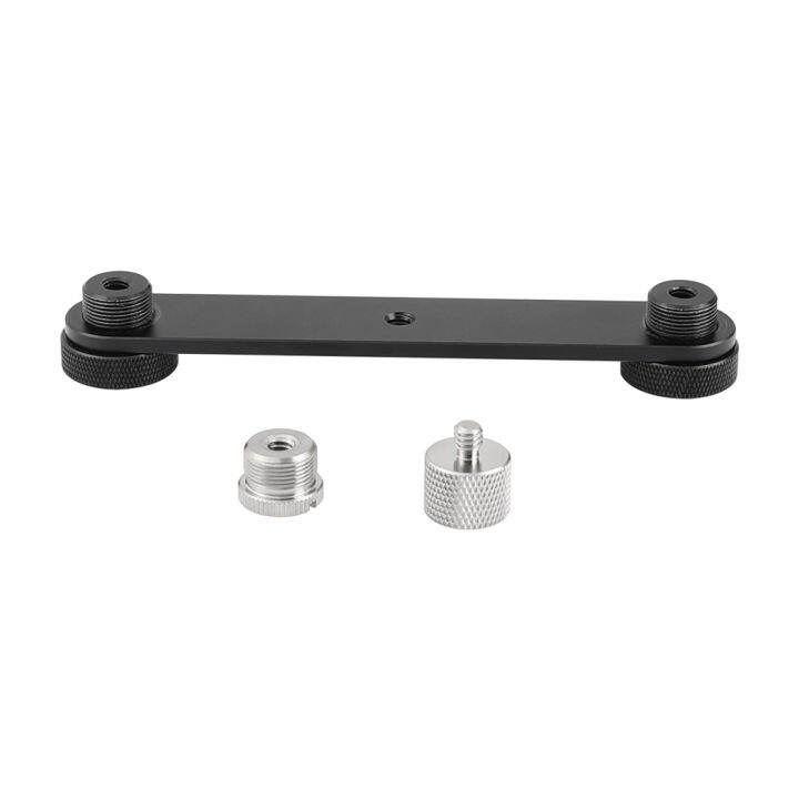 Kayulin Microphone Bar Dual Mic Holder Double Microphone Mounts Bracket