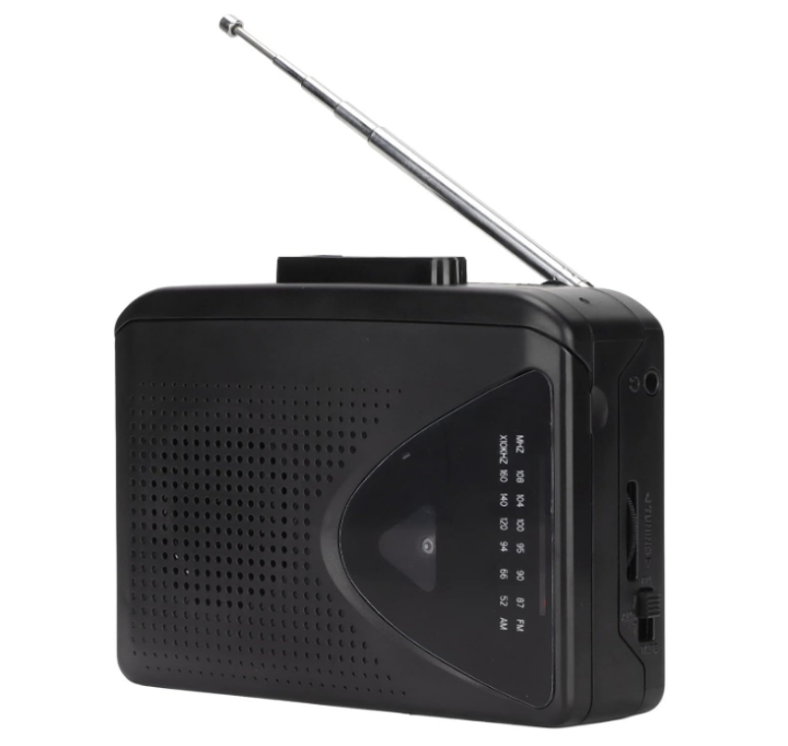 Portable Cassette Player FM/AM Radio Stereo with 3.5 mm Headphone Jack