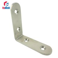 ✾❦☃ 6pcs 45mm x 45mm 90 degree Angle Bracket 2.5mm Thickness Stainless Steel Bed Cabinet Table Furniture Corner Brackets