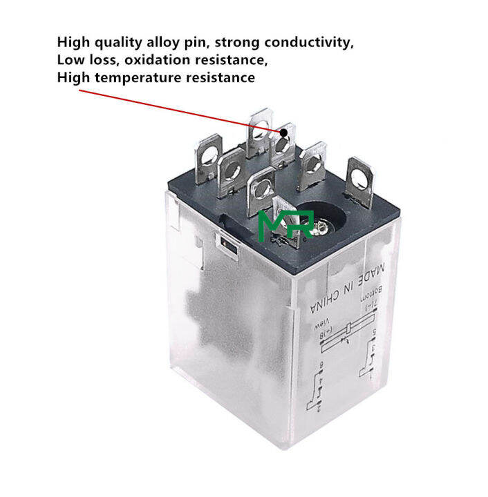 ขดลวดไฟฟ้ากระแสสลับ12v-24v-dc-110v-220v-v-ly2nj-dpdt-8-pin-jqx-13f-hh62p-พร้อมหลอดไฟอะแดปเตอร์1ชุด