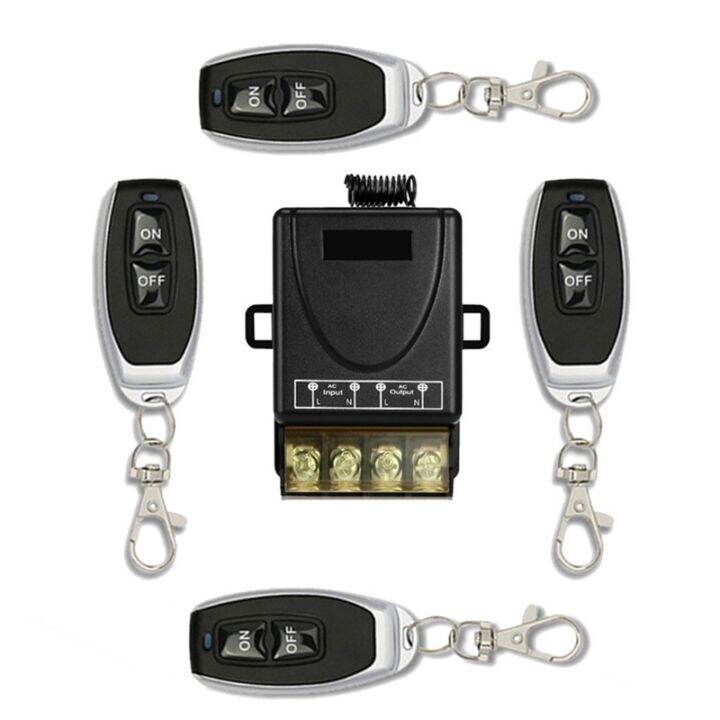 433MHz 220V Water Pump Remote Control Switch 1Ch 30A Receiver Module ON ...