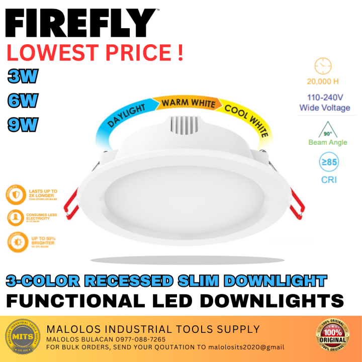 FIREFLY 3- Color Integrated Downlight 6W EDL222203TC EDL222206TC ...