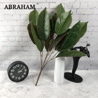 【cw】50cm 7 Forks Tropical Leafs Artificial Plants Fake Tree nches Silk Magnolia Leaves Plant Wall Foliage For Home Office Decor