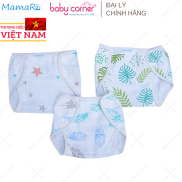 Set 3 Tã Vải Dán Bỉm Mamaru Hoạ Tiết Ngẫu Nhiên Cho Bé Sơ Sinh