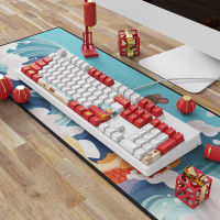 104-key OEM PBT Set Keycap Dye-Sublimation Ukiyo-e Japan Manga Mouse Pad For GK61 Cherry MX Switches Mechanical Keyboar