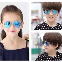 Discount⚡⚡ Childrens sunglasses tide pilot boys sunglasses polarized uv handsome girl glasses parent-child fashion