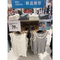 UNIQLO เสื้อกั๊กคอกลม2022สำหรับผู้หญิงที่ดีที่สุดเซ็กซี่ใหม่ฤดูร้อนแฟชั่นของผู้หญิงปลูกฝังศีลธรรมของคนๆหนึ่งในเสื้อคอกลมเสื้อเรนเดอร์444529