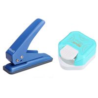 KW-TRIO 3 in 1 Corner Punch 4/7/10 Mm 3 Way Round Corner Cutter with Single Hole Punch for Card Making and Scrapbooking