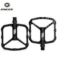 ENLEE Bike Pedals 3 Bearings Non Slip MTB Road Mountain Bike Pedals Aluminum Alloy Flat Applicable Waterproof Bicycle Pedals New