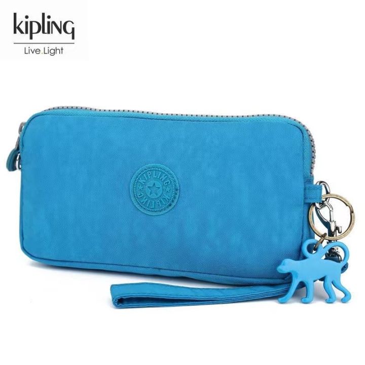 kipling-ยุโรปและอเมริกาสำหรับผู้หญิงกระเป๋าใส่เหรียญลำลอง-kipling-ผ้าใบกระเป๋าคลัทช์เรียบๆกระเป๋าลิงกระเป๋าใส่บัตรเครื่องประดับ