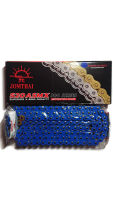 โซ่ JOMTHAI พระอาทิตย์ X-Ring 520ASMX(BLUE) 120DL สีน้ำเงินโรเลอร์ทอง Jomthai Asahi Made In Thailand แท้100%